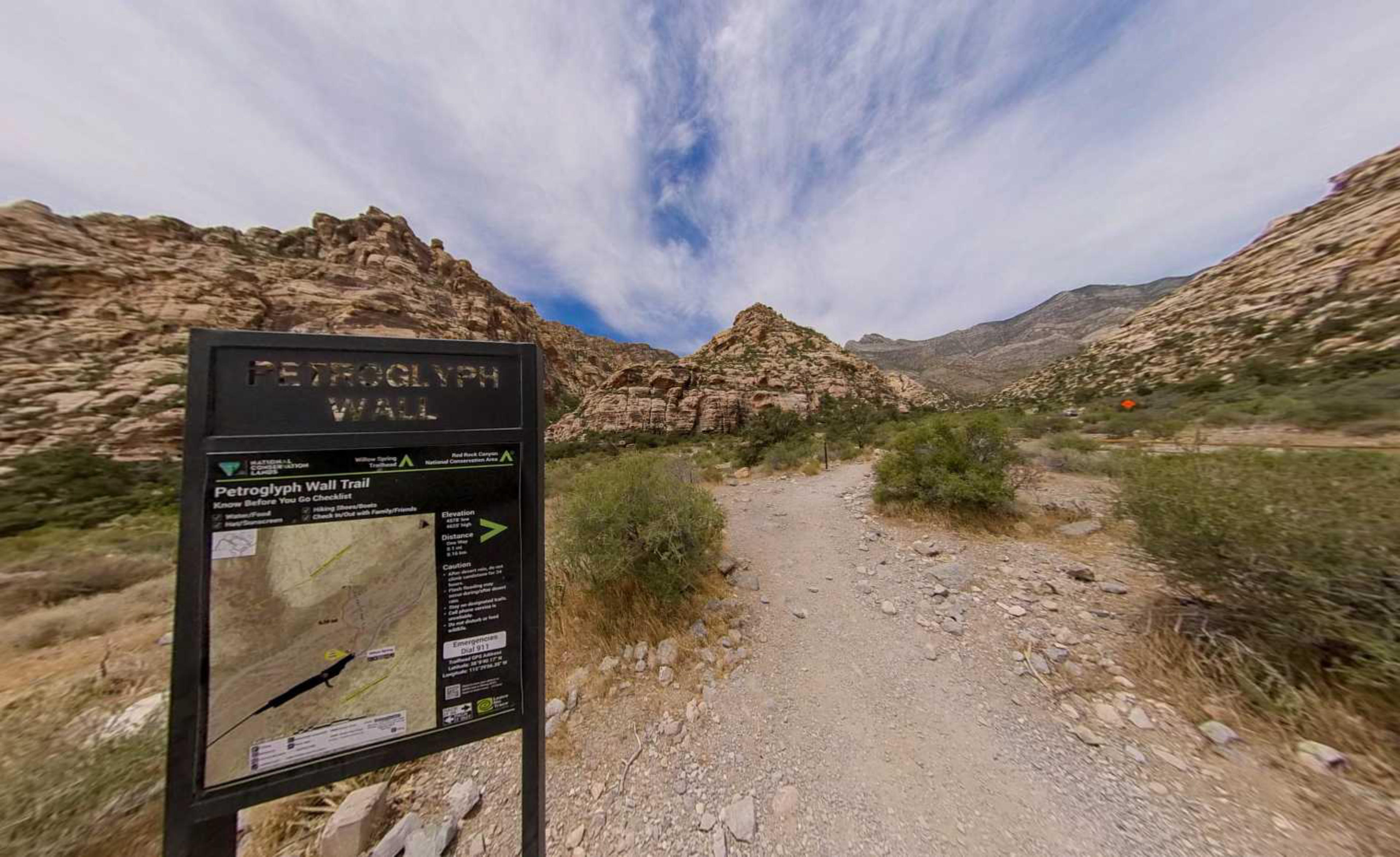 Petroglyph Wall - Red Rock, Las Vegas, USA virtual tour preview